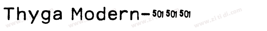 Thyga Modern字体转换